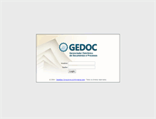 Tablet Screenshot of gedoc.ms.sebrae.com.br